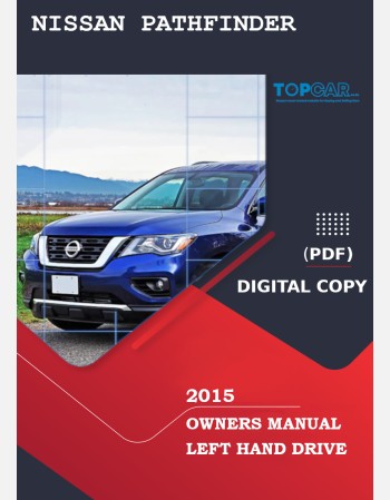 nissan pathfinder 2015 owners manual in english